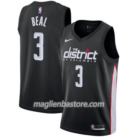 Maglia NBA Washington Wizards Bradley Beal 3 2018-19 Nike City Edition Nero Swingman - Uomo